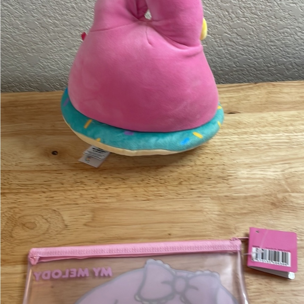 My Melody Squishmallows Plush and Slim Pouch - Picture 2 of 10